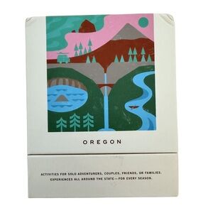Oregon Adventure Bucket List, 50 Scratch-Off Cards Travel Game, NEW damaged box